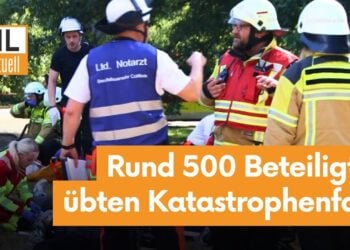 Blitzeinschlag! 500 Beteiligte übten Katastrophenfall in Cottbus