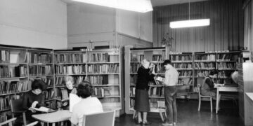ca. 1950 Stadtbibliothek in der Wilhelm-Külz-Straße 11, Foto: Georg Just