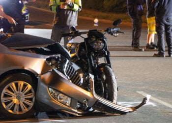 Unfall in Cottbus am Freitagabend; Foto: Blaulichtreport Lausitz