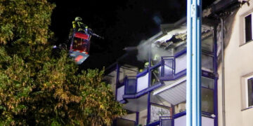Wohnungsbrand in Hoyerswerda; Foto: Blaulichtreport Lausitz
