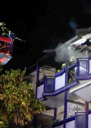 Wohnungsbrand in Hoyerswerda; Foto: Blaulichtreport Lausitz