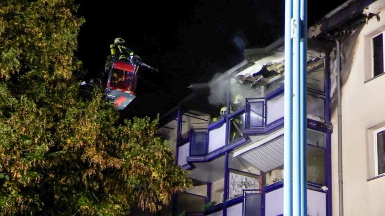 Wohnungsbrand in Hoyerswerda; Foto: Blaulichtreport Lausitz