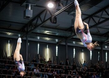 Trampolin Weltcup in Cottbus; Foto: Rohart