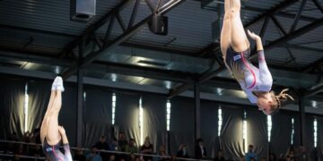 Trampolin Weltcup in Cottbus; Foto: Rohart