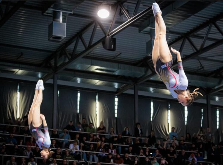 Trampolin Weltcup in Cottbus; Foto: Rohart
