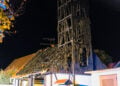 Brand des Gerätehauses der freiwilligen Feuerwehr Dürrehofe; Foto: Blaulichtreport Lausitz