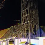 Brand des Gerätehauses der freiwilligen Feuerwehr Dürrehofe; Foto: Blaulichtreport Lausitz