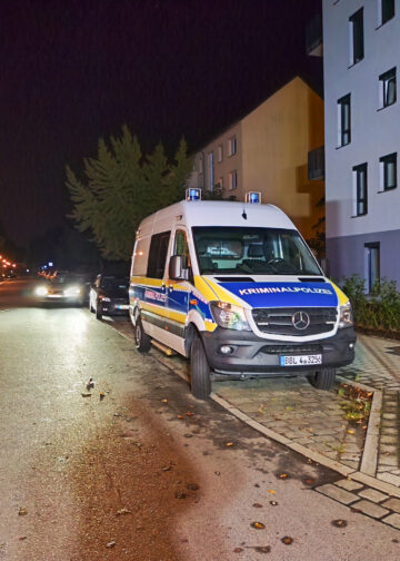 PKW Brand in Cottbus; Foto: Blaulichtreport Lausitz