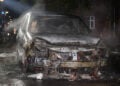 PKW Brand in Cottbus; Foto: Blaulichtreport Lausitz