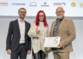 Die Preisträger und Finalisten des Eco Performance Awards, rechts Alexander Gucz (Negus Transporte) / Bild: ETM Verlag