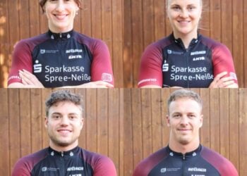 Brandenburger WM-Team für Chile: Pauline Grabosch, Lea Sophie Friedrich, Maximilian Dörnbach und Nik Schröter. Fotos: Mareike Engelbrecht