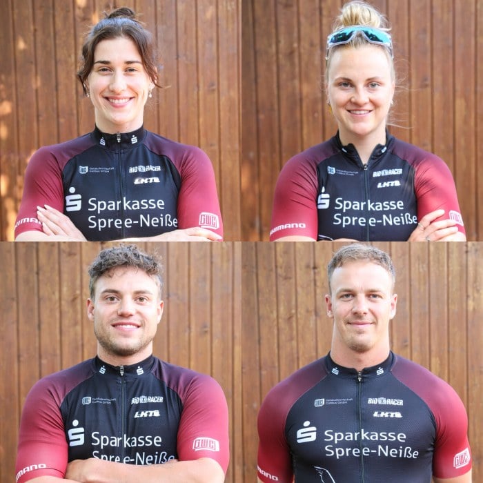 Brandenburger WM-Team für Chile: Pauline Grabosch, Lea Sophie Friedrich, Maximilian Dörnbach und Nik Schröter. Fotos: Mareike Engelbrecht