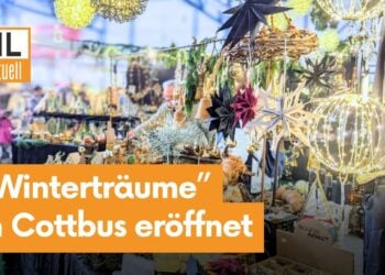 Winterträume in Cottbus gestartet. Messehalle erstrahlt im Lichterglanz