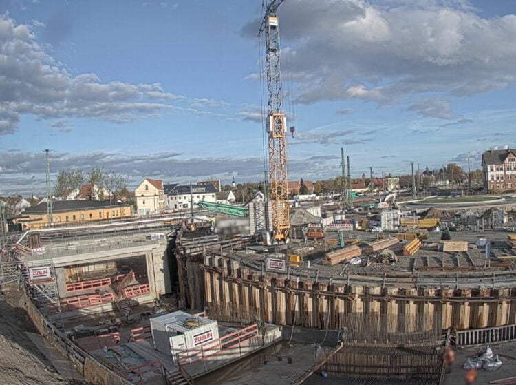 Baustelle in Lübbenau, Stand 3.11.2025