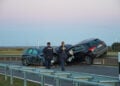 Verkehrsunfall auf der B97 bei Bärenbrück; Foto: Blaulichtreport Lausitz