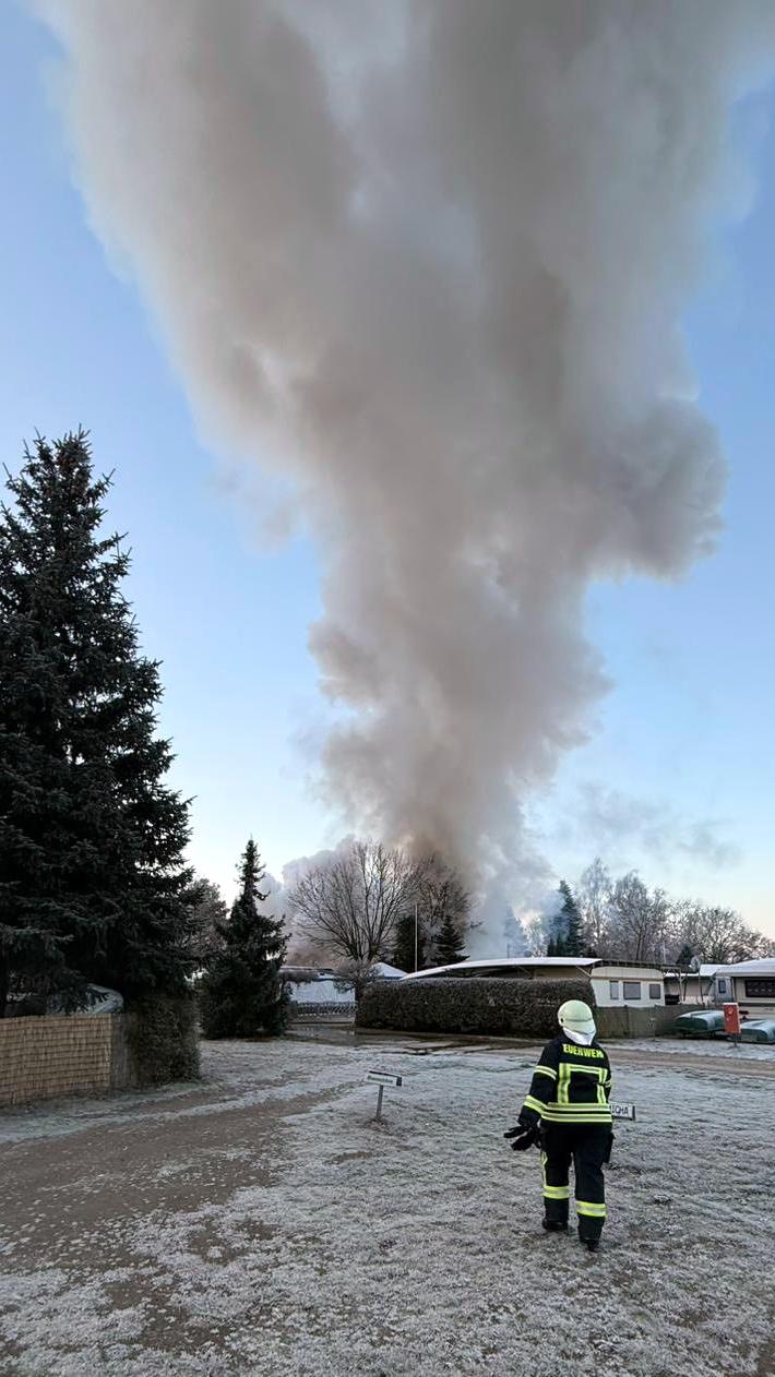 Brand Campingplatz Lamsfeld