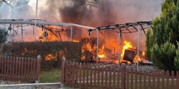 Brand Campingplatz Lamsfeld