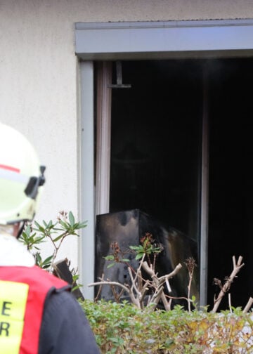 Doppelhaushälfte in Schwarzheide unbewohnbar; Foto: Blaulichtreport Lausitz
