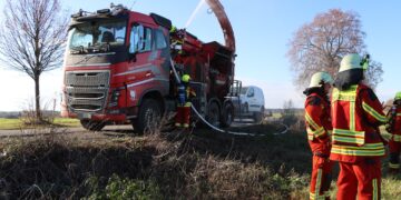 Freienhufen: Fahrer verhindert bei LKW-Brand Schlimmeres