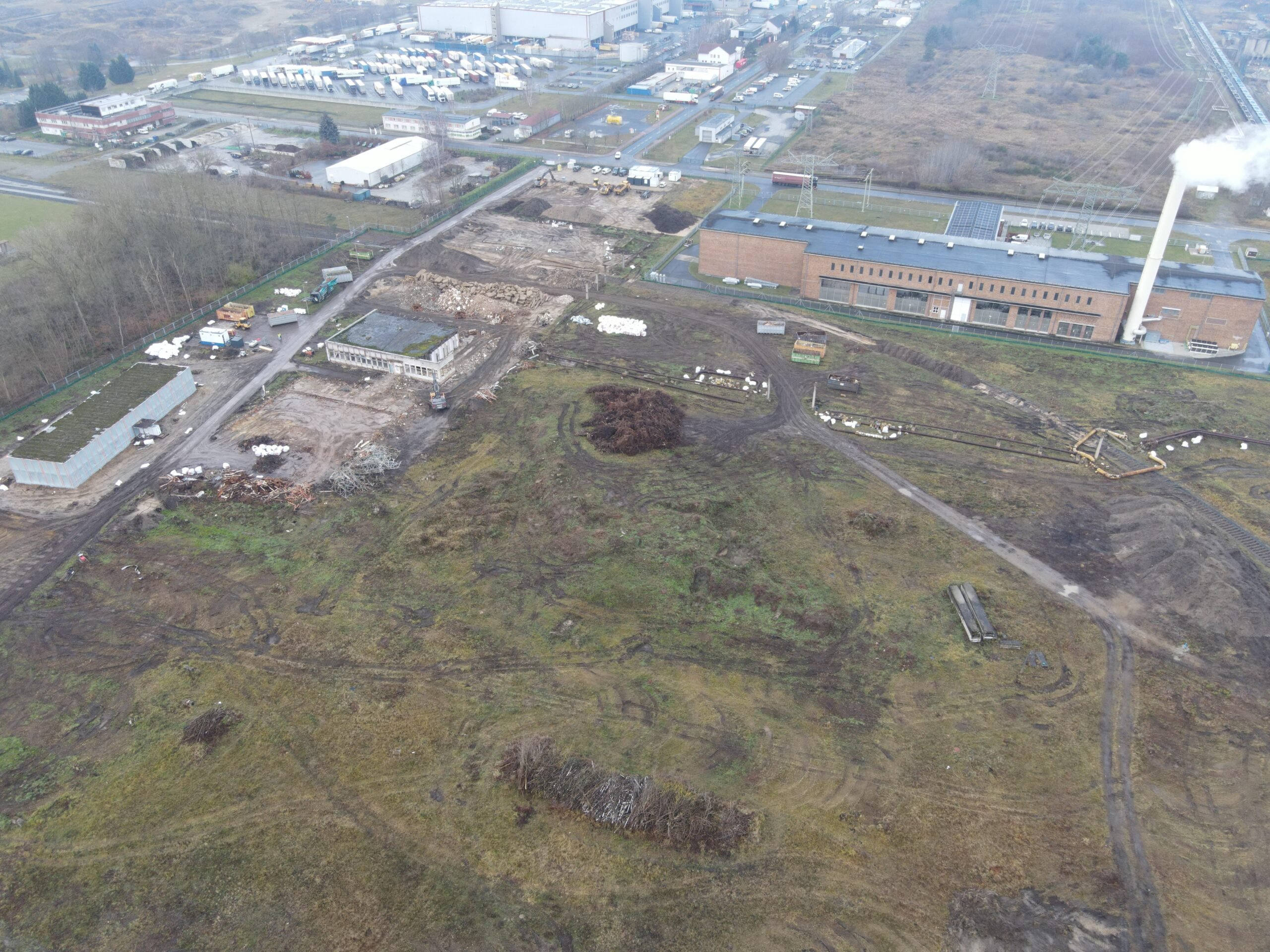 Baufeld für Datacenter Lübbenau; Foto: schwarz digits