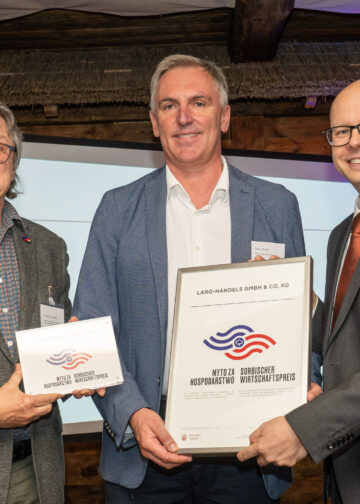 Myto za hospodarstwo 2025/Sorbischer Wirtschaftspreis 2025, LARO-Handels GmbH & Co. KG/Nahkauf; Foto: Domowina
