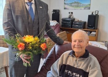 Oskar Haffner aus Senftenberg feiert 100. Geburtstag