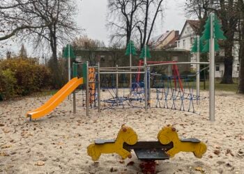 Neues Klettergerüst bringt frischen Schwung in Finsterwalder Stadtpark