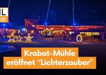 Magischer Auftakt: Krabat-Mühle Schwarzkollm eröffnet „Lichterzauber“