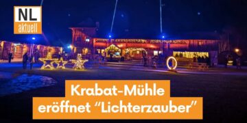 Magischer Auftakt: Krabat-Mühle Schwarzkollm eröffnet „Lichterzauber“