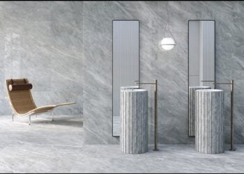 Feinsteinzeug in der Badarchitektur: Präzision, Ausgewogen & Identität