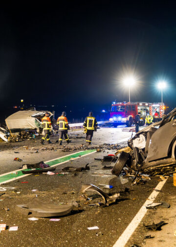 Tödlicher Unfall auf der B169; Foto: Blaulichtreport Lausitz