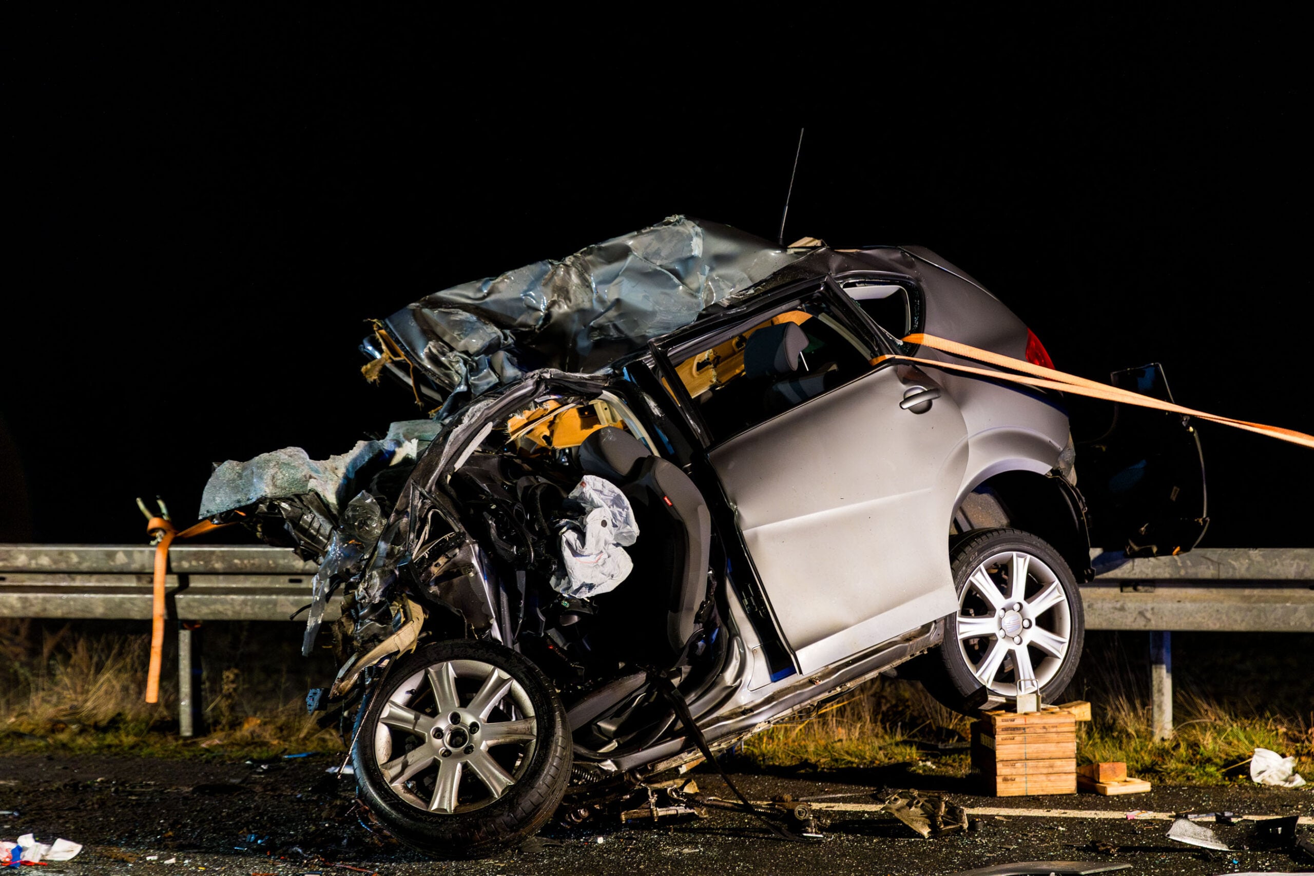 Tödlicher Unfall auf der B169; Foto: Blaulichtreport Lausitz