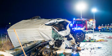 Tödlicher Unfall auf der B169; Foto: Blaulichtreport Lausitz
