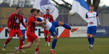 VfB Krieschow gegen 1. FC Lok Stendal; Foto: VfB Krieschow