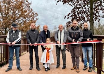 Längste Fußgängerbrücke im Spreewald in Lübben eröffnet