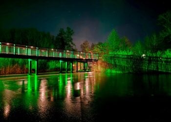 Längste Fußgängerbrücke im Spreewald in Lübben eröffnet