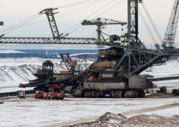 Feuerwehr-Großeinsatz bei Brand im Tagebau Nochten