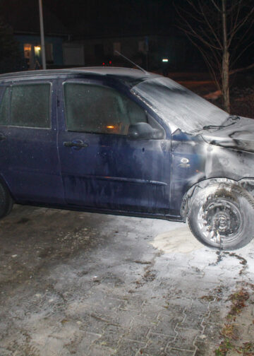 PKW Brand in Cottbus: Foto: Blaulichtreport Lausitz