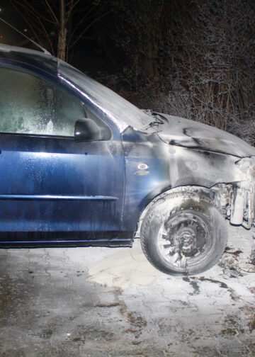 PKW Brand in Cottbus: Foto: Blaulichtreport Lausitz