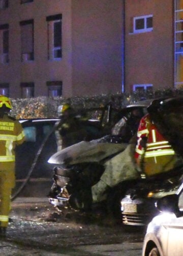 PKW Brand in Finsterwalde; Foto: Blaulichtreport Lausitz