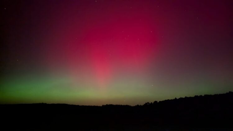 Polarlichter über Cottbus und der Lausitz am 19.01.2026