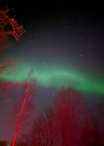 Polarlichter über Cottbus und der Lausitz am 19.01.2026
