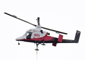 Helikoptereinsatz am Hauptbahnhof Cottbus; Bild: Deutsche Bahn