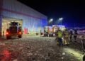 Brand in Industrieanlage in Eisenhüttenstadt; Foto: Freiwillige Feuerwehr Eisenhüttenstadt
