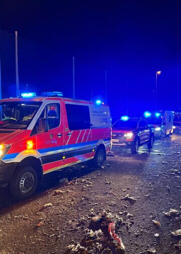 Brand in Industrieanlage in Eisenhüttenstadt; Foto: Freiwillige Feuerwehr Eisenhüttenstadt