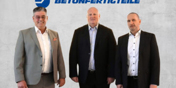 v.l.n.r. Hermann Stenzhorn, Harald Robl und Stefan Rühle (Bild: B + F Beton- und Fertigteilgesellschaft mbH Lauchhammer)