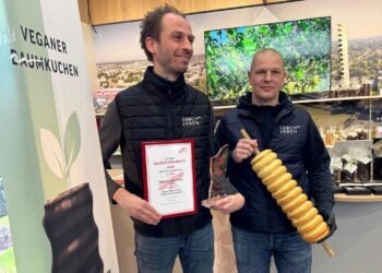 Groch und Erben holt den zweiten Platz beim pro agro Marketingpreis 2026 auf der grünen Woche; Foto: Lina Herold