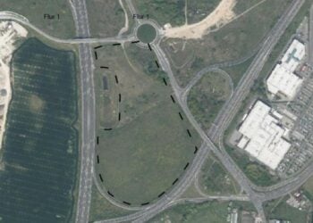 Geplantes Gewerbegebiet Waltersdorfer Dreieck