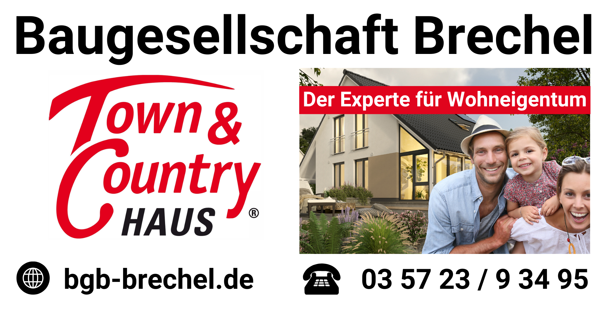 Baugesellschaft Brechel Town & Country Haus auf der Handwerker 2026 in Cottbus