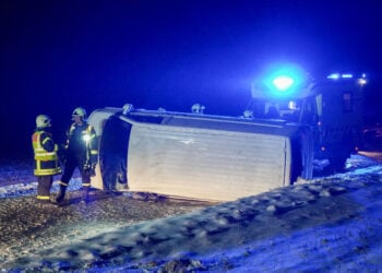 Unfall zwischen Elstra und Rehnsdorf; Foto: Blaulichtreport Lausitz